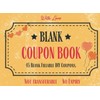 DIY Coupon Book: Blank Coupon Book for Husband, Boyfriend or