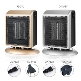 Electric Space Heater PTC Fast Heating 400/900W Heater Tip Over & Overheat Protection Mini Space Heater for Home Office Desk Personal Use