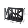 Desktop Letter Holder, Two-Sided Designs Black Metal Desktop Cutout Mail