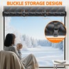 Window Insulation Kit for Winter 75"x79" Cold Weather Thermal Curtain