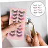 FOMIYES 8pairs False Eyelashes Natural Look Faux Lashes for Cosplay