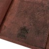 BUFFALO HILL Lucky 7 motif wallet, buffalo leather wallet, genuine
