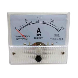 YXQ 0-200A Analog Current Panel 85C1-A Amp Ammeter Gauge Meter 2.5 Accuracy 75mV for Auto Circuit Measurement Tester (DC 200A)