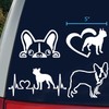 Boston Terrier Decal Pack: Peeking, Heartbeat, Dog in Heart, Standing