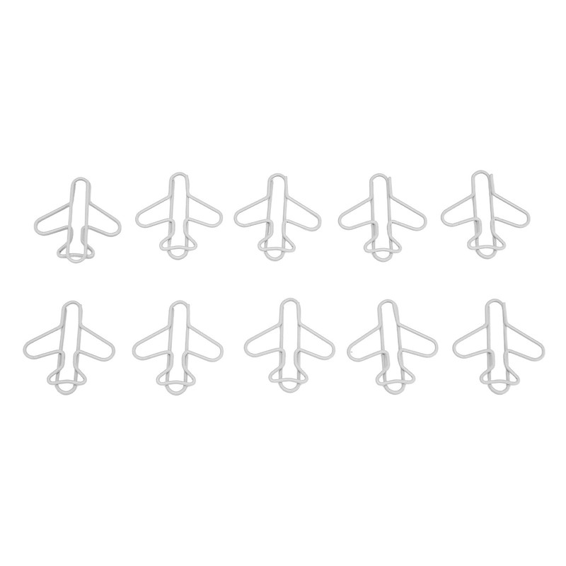 Aircraft Shape Paper Clips Cute Small Paperclips for Office School