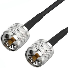 tunghey Ha-m Radio Coax Cable 50 Ohm,RG58 Coaxial Cable, UHF PL259 Male to Male Cable, for CB, Am-ateur, Ha-m Radio, Two-Way Radio,SW-R Meter (20m)