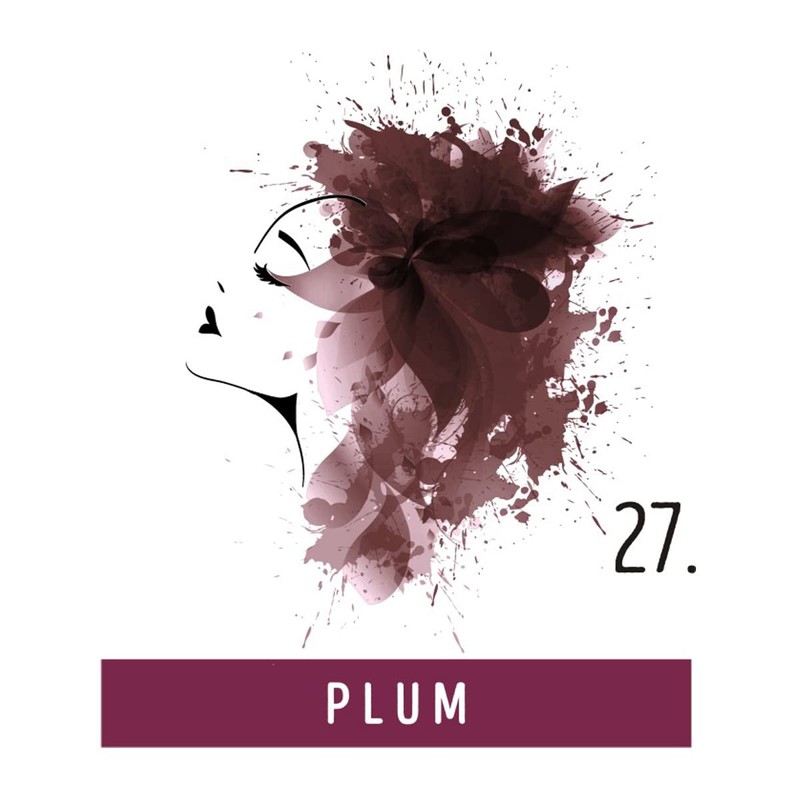FUNKY COLOR PLUM 27, Semipermanent Haarfärbung, Semipermanent Hair color. (28