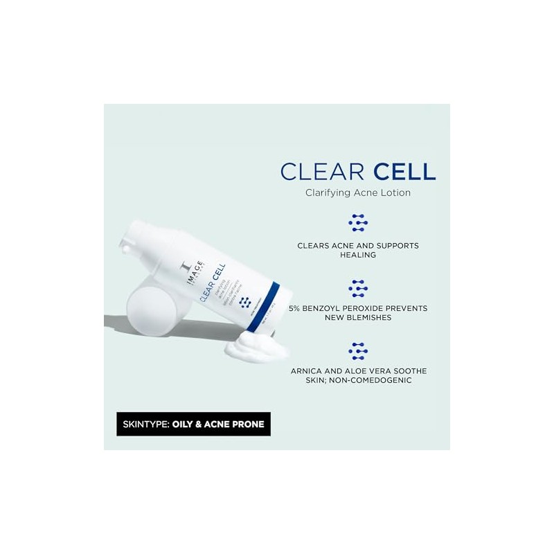 IMAGE Skincare Loción aclaradora de células claras para el acné,