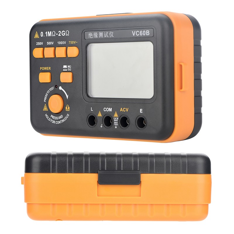 VC60B LCD Digital Insulation Resistance Tester MegOhm Meter Testers Measure
