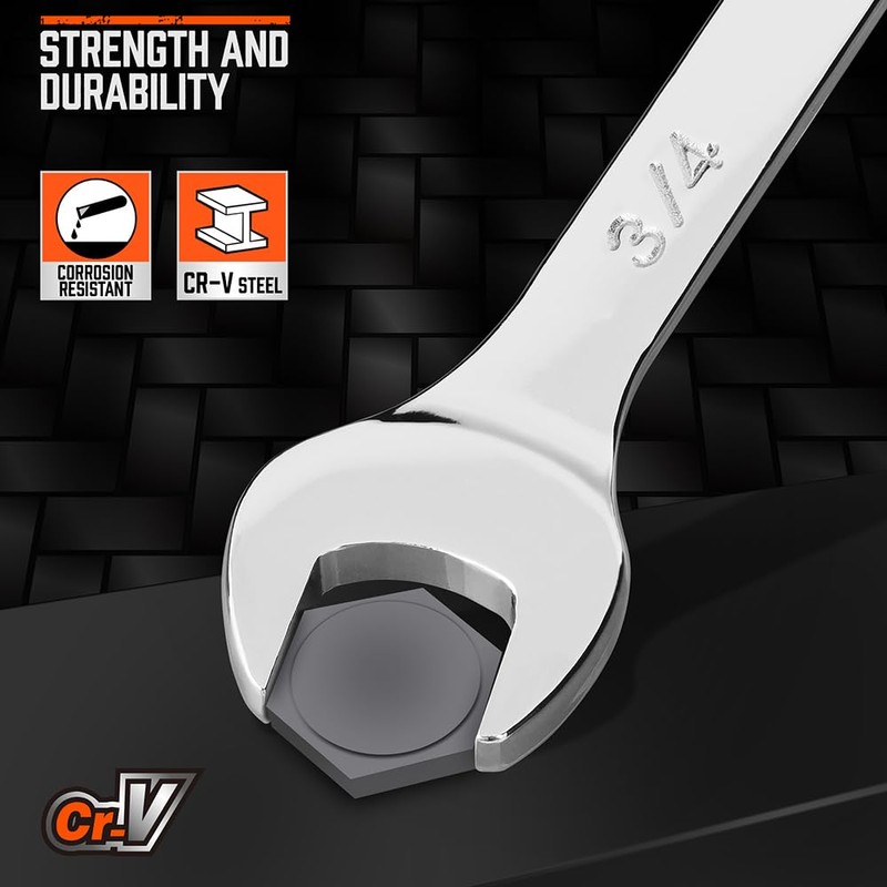 HORUSDY 11-Piece Sae Wrench Set | Combination Wrench Set with