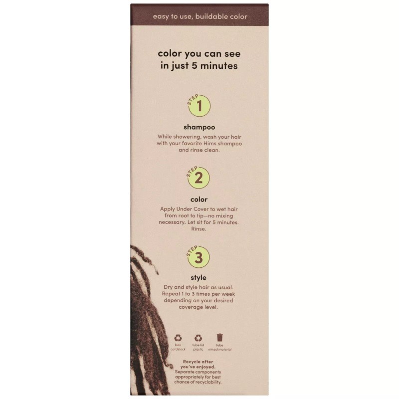 Hims Under Cover Hair Color & Conditioner for Men Semi