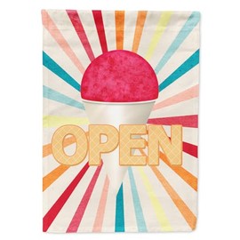 Caroline's Treasures SB3112GF Snowball Snow Cone Stand Open Garden Flag Mailbox Flag Decorative Yard Flag Banner Outside Patio Artwork Yard Flower Beds, Garden Size, Multicolor