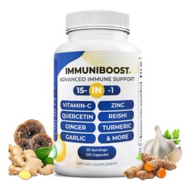 15 En 1 Cápsulas  Cúrcuma, Jengibre, Vitamina C Y Zinc                                                                                                