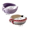 metulip 2Pcs Knotted Headbands for Women Purple Headband Boho Headband