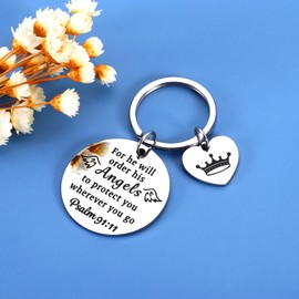 SYGUNAR Christmas Christian Gifts Keychain for Women Bible Verse Gifts White Elephant Gifts Inspirational Bulk Religious Gifts for Friends Stocking Stuffers for Adults Birthday Sister Gifts