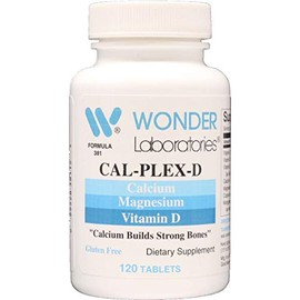Wonder Laboratories Cal-Plex-D | Calcium Magnesium Vitamin D3 + Other Essentials for Strong Bones, Muscle Support, and Immune Support*