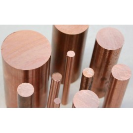 Saturn C14500 ALLOY 145 TELLURIUM COPPER BLANK ROUND ROD (.5000) 1/2" DIA X 4"