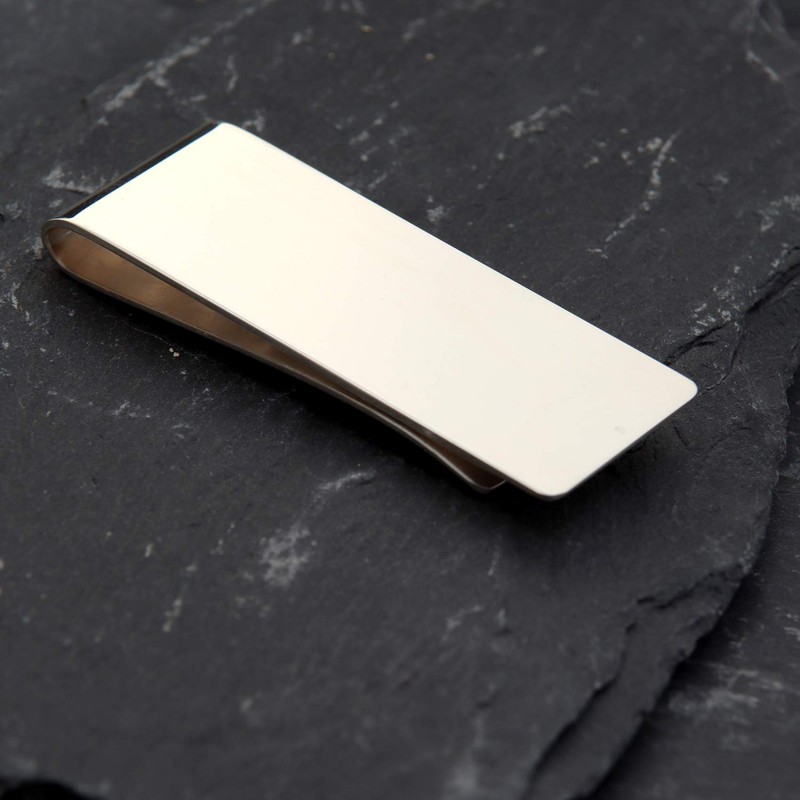 Large Plain Sterling Silver Money Clip