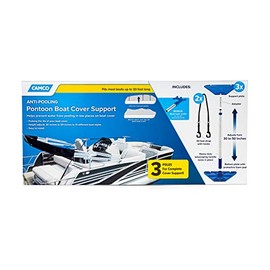 Camco Telescoping Pontoon Boat Cover Support - Elevates Your Boat Cover to Prevent Pooling Rain Water| Adjusts from 30-50 "| Fits Most Boats Up to 33' Long - (41971)
