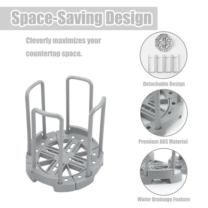 Zoyiancy 2Pcs Adjustable Bowl Rack, Plate Storage Rack, Dinner Plates