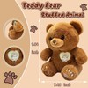 NuomiYue 9" Brown Teddy Bear Stuffed Animal for Girls and