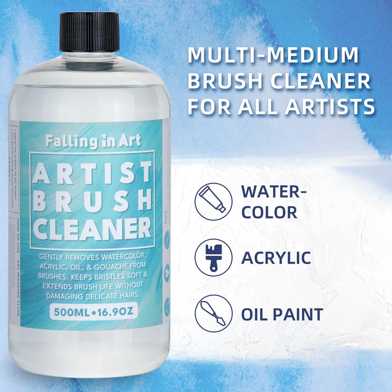 Falling in Art Paintbrush Cleaner, Effective Airbrush Cleaner and Restoration