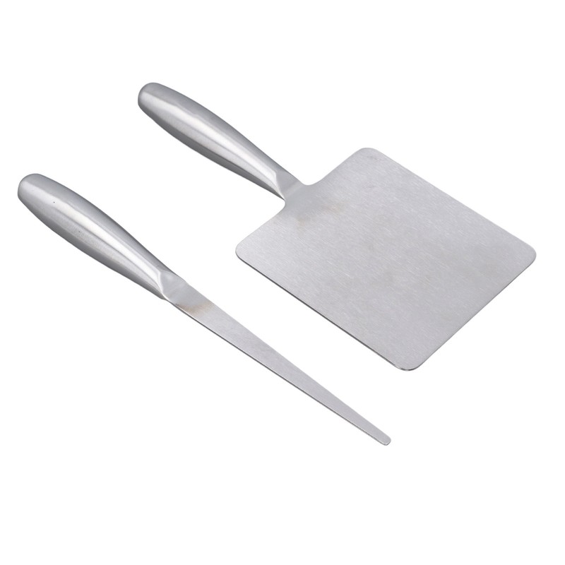 Food Scraper with Picking Stick Stainless Steel Dough Scraper Multipurpose