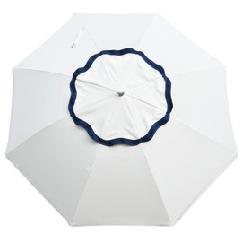 AMMSUN 7.8ft Seashore Umbrella, Outdoor Umbrella, Boho Beach & Patio Umbrella with UV 50+ Air Vent Ash Wood Pole Carry Bag & Water-Resistant Canvas