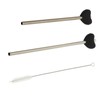Anti Wrinkle Straw Stainless Steel Lip Line Prevention Straw Reusable