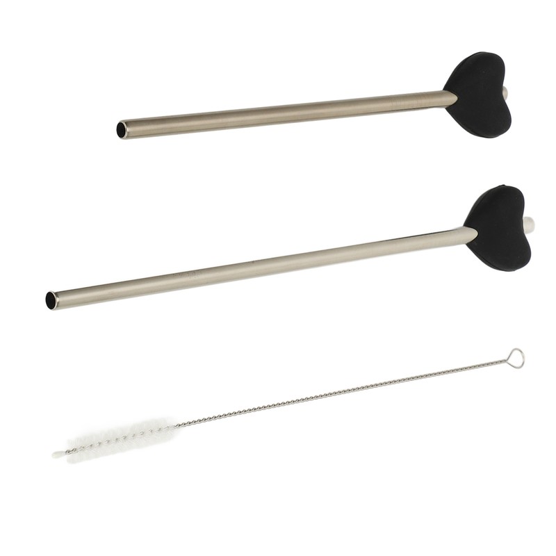 Anti Wrinkle Straw Stainless Steel Lip Line Prevention Straw Reusable