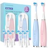 FUMEIKANG Kids Electric Toothbrushes 2 Pack Smart Sonic Toothbrush for
