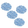4Pcs Microfiber Rotating Mop Head 360 Spinning Triangular Mop Replacement