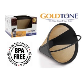 GoldTone Reusable #4 Cone Coffee Filter for Moccamaster Coffee Makers