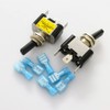 Gebildet 2Pcs Rocker Lighted Toggle Switch 12V 30A Heavy Duty