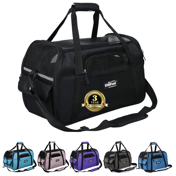 EliteField Soft Pet Carrier (3 Year Warranty, Airline Approved) Small