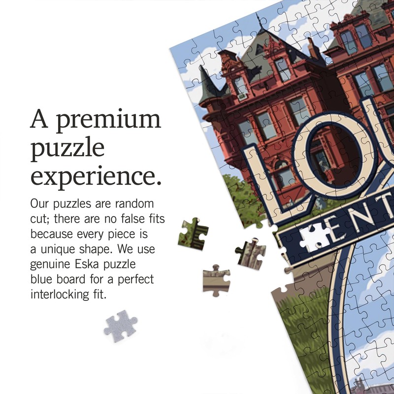 Lantern Press Louisville, Kentucky, Montage Scenes 1000 Piece Jigsaw Puzzle