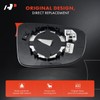 A-Premium Left Driver Side Heated Mirror Glass with Backing Plate