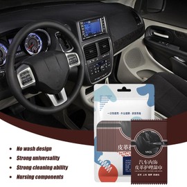 Leather Cleaning Wipes | Clean and Renew Leather Protector Wipes,Leather Shine Wipes Cleans Automobile Leather, Apparel, Furniture, Bags, Shoes & Other Leather Accessories