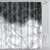 Marble Print Fabric Deco Shower Curtain -120GSM Light-Weight Yet Durable
