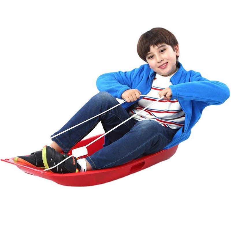 Plastic Winter Toboggan Snow Sled Thicken Durable Sleds for Kids