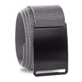 GRIP6 Tactical Belt - No Hole, Nylon Belts for Men and Women - Made in the USA (Ninja)