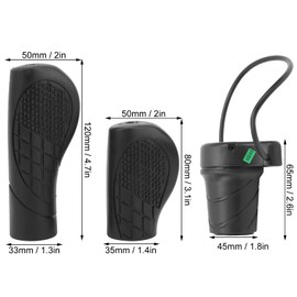 Bnineteenteam Waterproof Half Twist Throttle, Speed Control Throttle Half Twist Throttle Handle Throttles for Mountain Road Bicycle Stems Electric Bicycle Modification Accessories