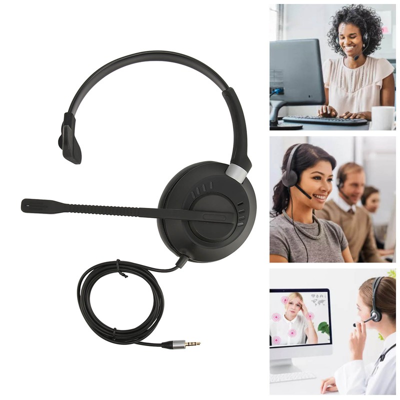 X6S 3.5 Telephone Headset ENC Active Noise Cancelling Single Ear