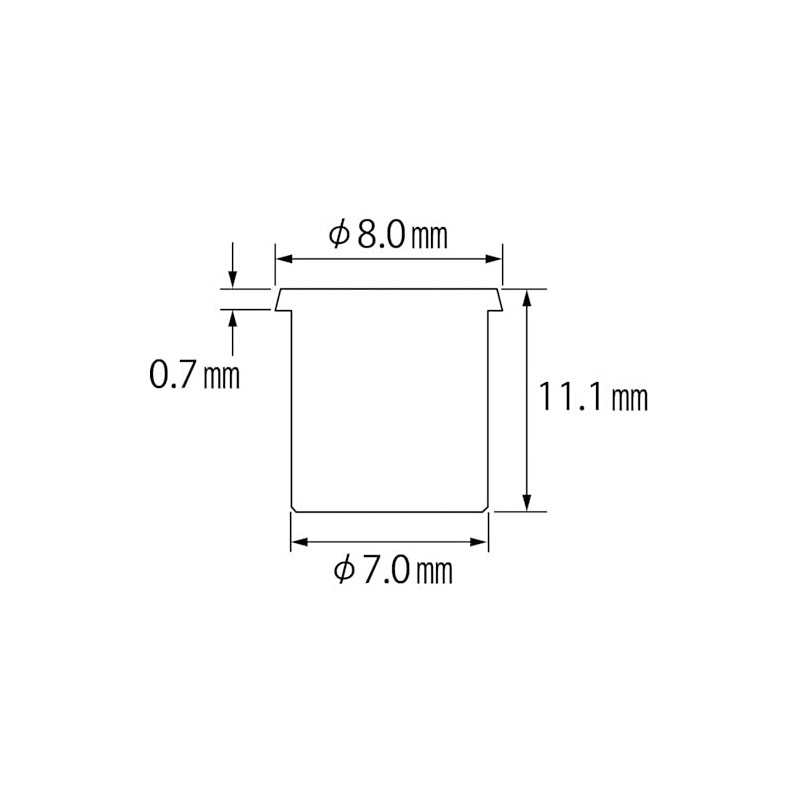 LOBTEX Blind Nut "Nut" (Thin Head, Stainless Steel) Eco Pack