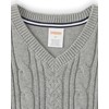 Gymboree Boys and Toddler V-Neck Cable Knit Sweater Vest, Heather
