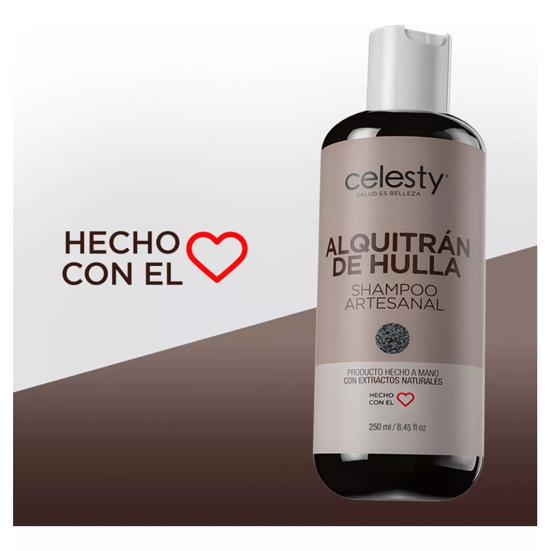 Celesty Shampoo De Alquitrán Cabello Limpio Y Saludable 250ml