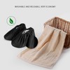 SIVENKE 5 Pairs Shoe Covers Reusable Shoes Cover Flannel Breathable