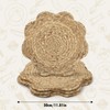 fanquare Handmade Round Woven Placemats, Natural Water Hyacinth Weave Place