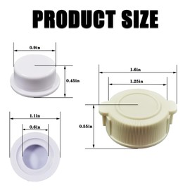 4569 Pool Drain Plug Cap 1/3 inch Exhaust Valve Cap & Plug Replacement Fits for Intex Part No. 10043 & 10044 Pools Valve Cap and Plug Air Drain Plug Cap Seal for Pools (3 Pcs)