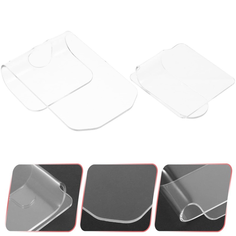 SAFIGLE Acrylic Manicure Color Mixing Palette Set of 2 Handheld